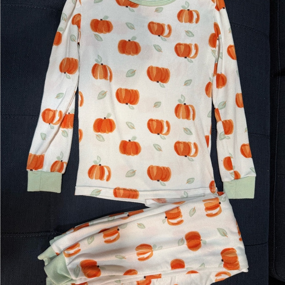 Pumpkin Print Kids Pajamas
